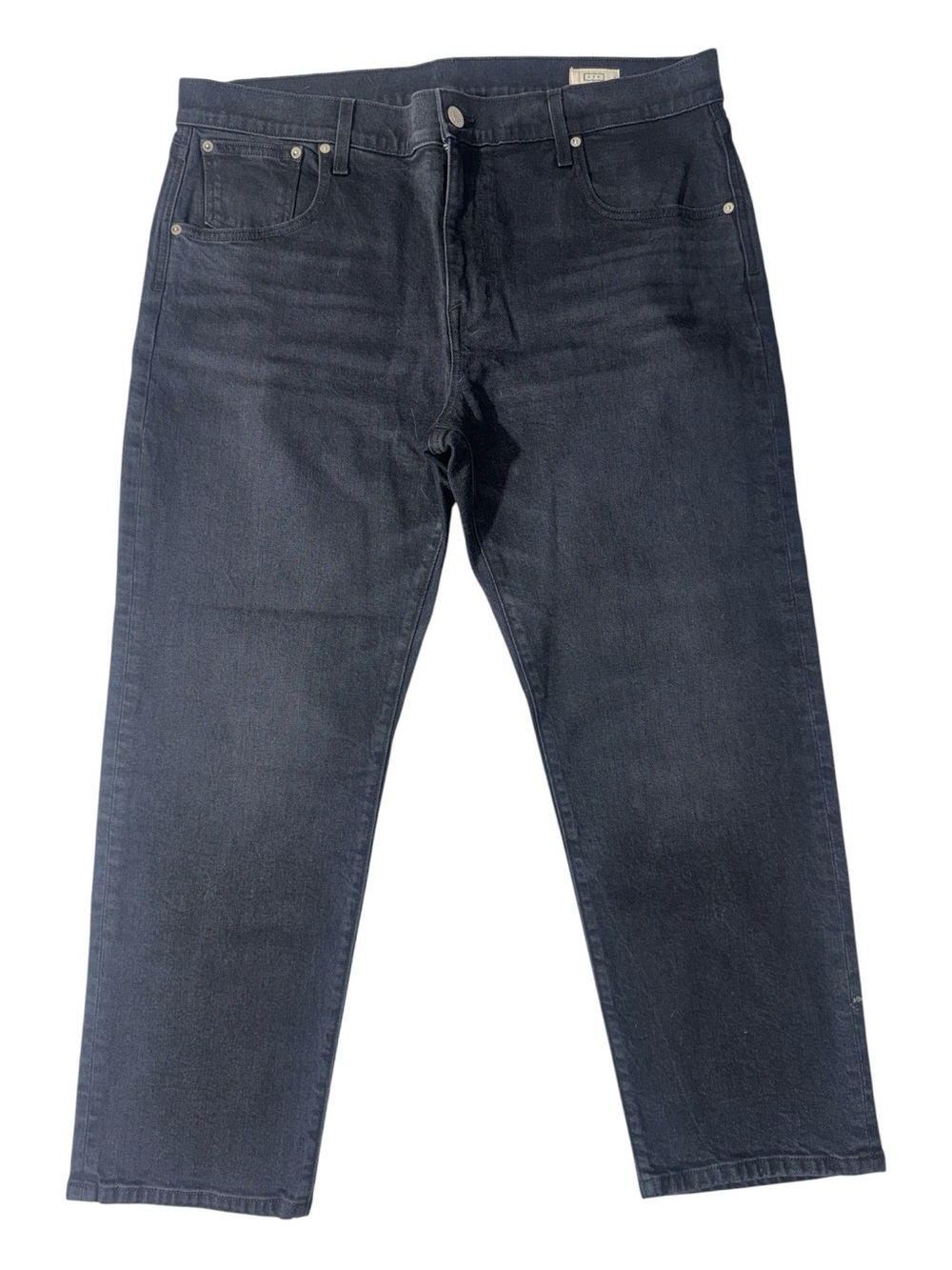 Ayr womens 34 black The Stance straight leg cotton blend denim jeans EUC